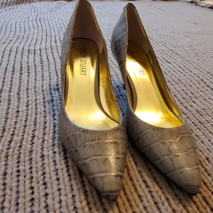 Colin Stuart gray exotic heel, brand new